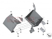 BMW Motorrad BMW 2014 F-Models K7x F 800 GT (0B03, 0B13) Bracket / cover for auxiliary battery