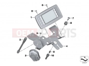BMW Motorrad BMW 2014 F-Models K7x F 800 GT (0B03, 0B13) Control panel for radio/ microphone