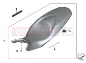 BMW Motorrad BMW 2014 F-Models K7x F 800 GT (0B03, 0B13) Low-profile bench seat