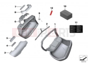 BMW Motorrad BMW 2014 F-Models K7x F 800 GT (0B03, 0B13) Single components for Touring case