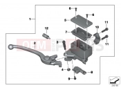 BMW Motorrad BMW 2014 C-Models C evolution (0C03) Handbrake lever, front wheel