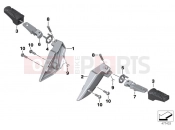 BMW Motorrad BMW 2014 C-Models C evolution (0C03) Rear footrests