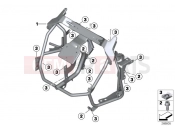 BMW Motorrad BMW 2014 C-Models C 600 Sport (0131, 0132) Trim bracket, front