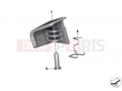 BMW Motorrad BMW 2014 C-Models C 600 Sport (0131, 0132) Control for storage compartment, right