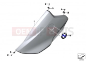 BMW Motorrad BMW 2014 C-Models C 600 Sport (0131, 0132) Trim cover side section, upper