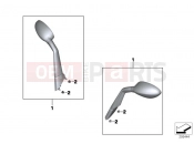 BMW Motorrad BMW 2014 C-Models C 600 Sport (0131, 0132) Mirror