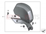 BMW Motorrad BMW 2014 C-Models C 600 Sport (0131, 0132) Backrest