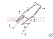 BMW Motorrad BMW 2012 R-Models K5x R 1200 GS (0A01, 0A11) Rear frame