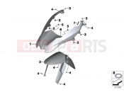 BMW Motorrad BMW 2012 R-Models K5x R 1200 GS (0A01, 0A11) Front wheel fender