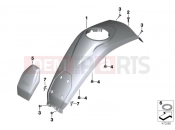 BMW Motorrad BMW 2012 R-Models K5x R 1200 GS (0A01, 0A11) Tank cover, center