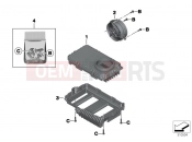 BMW Motorrad BMW 2012 R-Models K5x R 1200 GS (0A01, 0A11) Control unit for LED headlight / fan