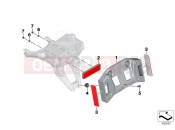BMW Motorrad BMW 2012 R-Models K5x R 1200 GS (0A01, 0A11) License plate bracket US / reflectors
