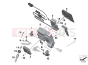 BMW Motorrad BMW 2012 R-Models K5x R 1200 GS (0A01, 0A11) Preparation for navigation system