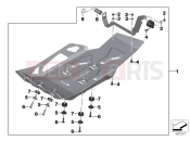 BMW Motorrad BMW 2012 R-Models K5x R 1200 GS (0A01, 0A11) Engine guard, aluminum