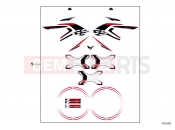 BMW Motorrad BMW 2012 R-Models K5x R 1200 GS (0A01, 0A11) Sticker set 'GS'