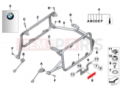BMW Motorrad BMW 2012 R-Models K5x R 1200 GS Adve. (0A02, 0A12) Set mounting parts for case porter