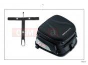 BMW Motorrad BMW 2012 R-Models K5x R 1200 GS Adve. (0A02, 0A12) Pocket for rear seat
