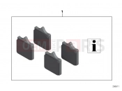 BMW Motorrad BMW 2012 S models S 1000 RR 12 (0524,0534) HP Race brake pads