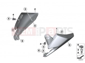 BMW Motorrad BMW 2012 F-Models K7x F 700 GS (0B01, 0B11) Cockpit trim panel