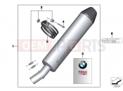 BMW Motorrad BMW 2012 F-Models K7x F 700 GS (0B01, 0B11) Sport muffler