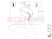BMW Motorrad BMW 2012 F-Models K7x F 700 GS (0B01, 0B11) Rear pocket