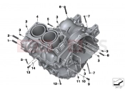 BMW Motorrad BMW 2012 F-Models K7x F 800 GT (0B03, 0B13) Engine housing mounting parts