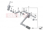 BMW Motorrad BMW 2012 F-Models K7x F 800 GT (0B03, 0B13) External gearshift parts/Shift lever