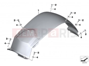 BMW Motorrad BMW 2012 F-Models K7x F 800 GT (0B03, 0B13) Cover Airbox