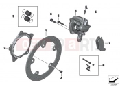 BMW Motorrad BMW 2012 C-Models C 600 Sport (0131, 0132) Rear wheel brake