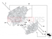 BMW Motorrad BMW 2012 C-Models C 650 GT (0133, 0134) Engine housing mounting parts