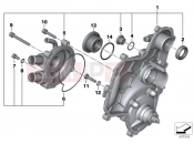 BMW Motorrad BMW 2012 C-Models C 650 GT (0133, 0134) Housing cover / coolant pump, right
