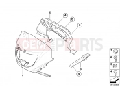 BMW Motorrad BMW 2004 F-Models F 650 GS 04 (0175,0185) Trim panel upper part