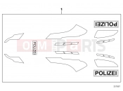 BMW Motorrad BMW 2004 F-Models F 650 GS 04 (0175,0185) Government authorities sticker