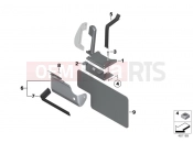 BMW Motorrad BMW 2004 F-Models F 650 GS Dakar 04 (0176,0186) Battery carrier/heat insulation