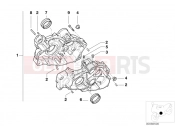 BMW Motorrad BMW 2004 F-Models F 650 CS 04 (0177,0187) Engine housing mounting parts