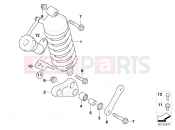 BMW Motorrad BMW 2004 F-Models F 650 CS 04 (0177,0187) Spring strut comfort