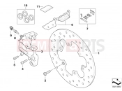 BMW Motorrad BMW 2004 F-Models F 650 CS 04 (0177,0187) Rear wheel brake