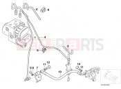 BMW Motorrad BMW 2004 F-Models F 650 CS 04 (0177,0187) Brake pipe rear ABS