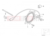 BMW Motorrad BMW 2004 F-Models F 650 CS 04 (0177,0187) Front wheel brake, sensor/ring