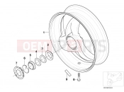BMW Motorrad BMW 2004 F-Models F 650 CS 04 (0177,0187) Rear wheel