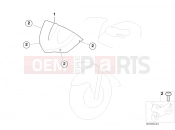 BMW Motorrad BMW 2004 F-Models F 650 CS 04 (0177,0187) Instrument cover