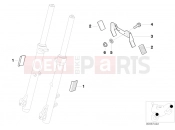 BMW Motorrad BMW 2004 F-Models F 650 CS 04 (0177,0187) License plate bracket US / reflectors