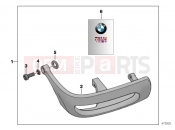BMW Motorrad BMW 2004 R-Models 4V R 850 R 02 (0428) Retrofit kit, plastic safety bar