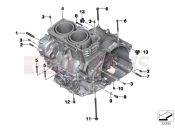 BMW Motorrad BMW 2015 F-Models K7x F 800 GS 17 (0B07, 0B17) Engine housing mounting parts