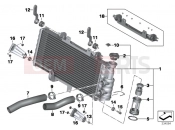 BMW Motorrad BMW 2015 F-Models K7x F 800 GS 17 (0B07, 0B17) Radiator