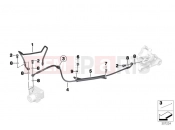 BMW Motorrad BMW 2015 F-Models K7x F 800 GS 17 (0B07, 0B17) Brake pipe rear ABS