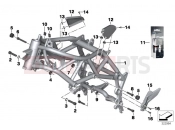 BMW Motorrad BMW 2015 F-Models K7x F 800 GS 17 (0B07, 0B17) Front frame