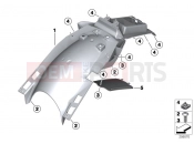 BMW Motorrad BMW 2015 F-Models K7x F 800 GS 17 (0B07, 0B17) Wheel cover, rear
