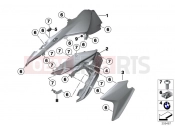 BMW Motorrad BMW 2015 F-Models K7x F 800 GS 17 (0B07, 0B17) Fairing side section, front
