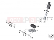 BMW Motorrad BMW 2015 F-Models K7x F 800 GS 17 (0B07, 0B17) Footpeg system